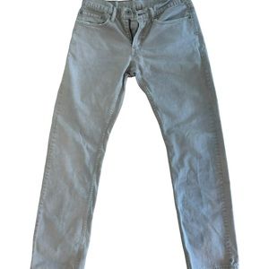 Levi’s khaki colored white tab jeans, men’s size 32x34